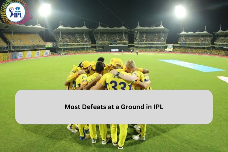 Most Defeats at a Ground in IPL